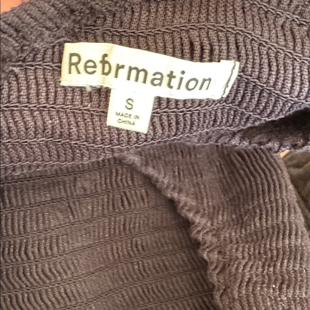 Reformation one shoulder top linen - Picture 3 of 4
